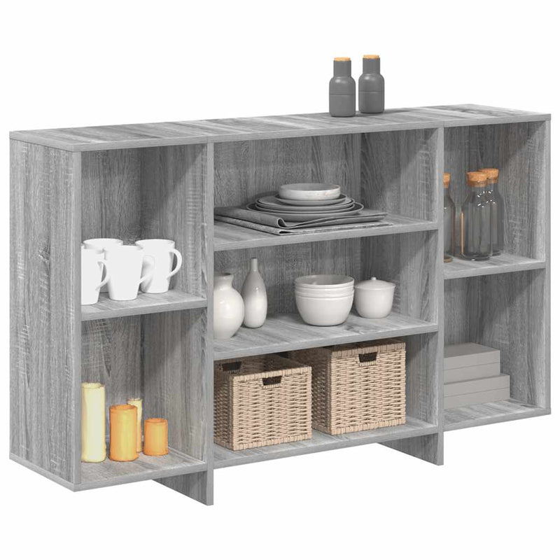 vidaXL Sideboard Grey Sonoma 120x30x75 cm Engineered Wood