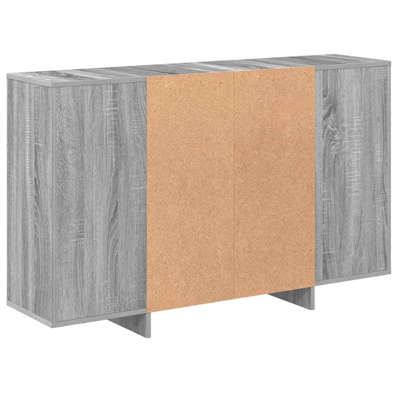 vidaXL Sideboard Grey Sonoma 120x30x75 cm Engineered Wood
