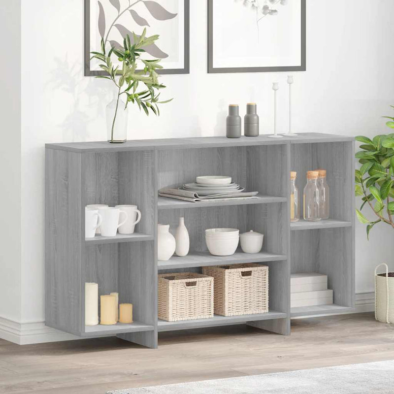 vidaXL Sideboard Grey Sonoma 120x30x75 cm Engineered Wood