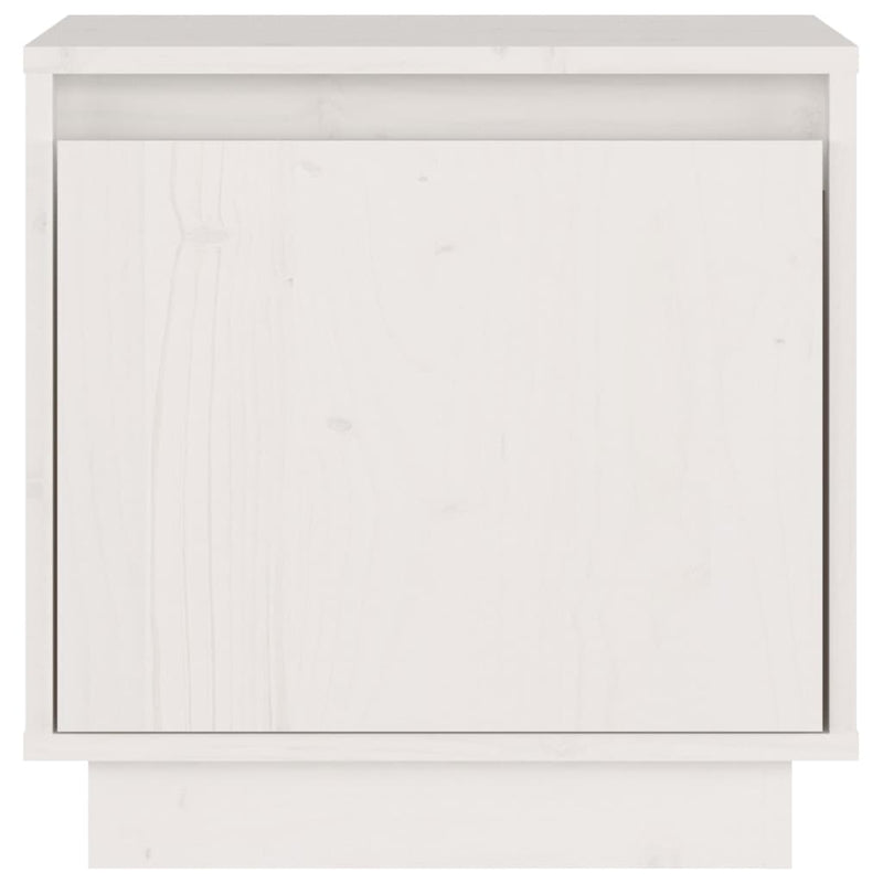 vidaXL Bedside Cabinet White 40x30x40 cm Solid Wood Pine
