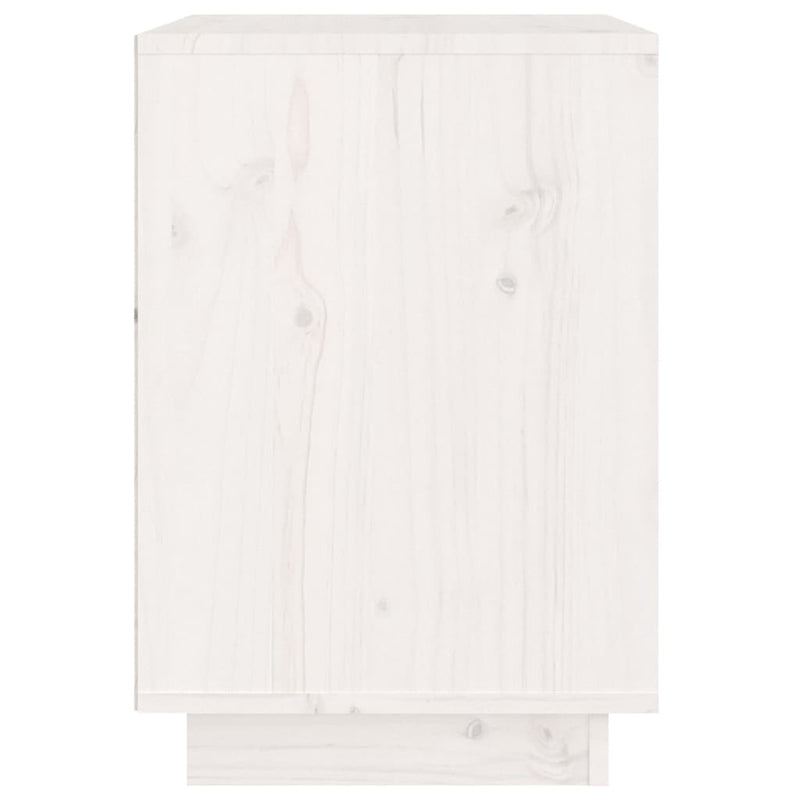 vidaXL Bedside Cabinets 2 pcs White 40x35x50 cm Solid Wood Pine
