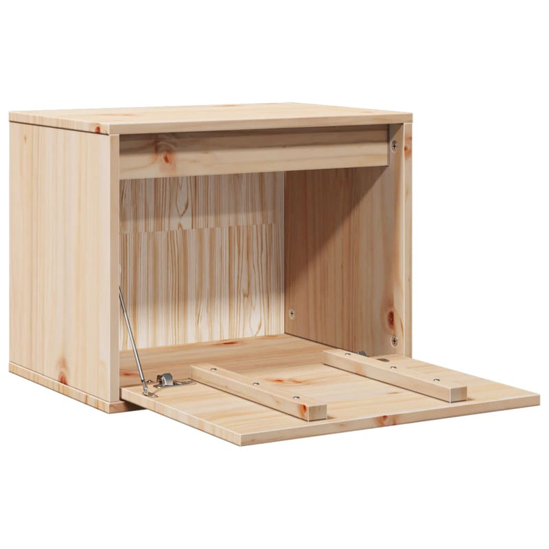 vidaXL Wall Cabinet 45x30x35 cm Solid Wood Pine