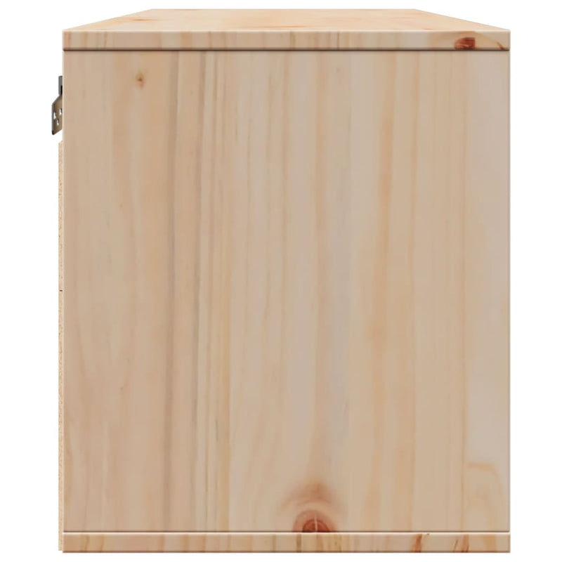vidaXL Wall Cabinets 2 pcs 45x30x35 cm Solid Wood Pine