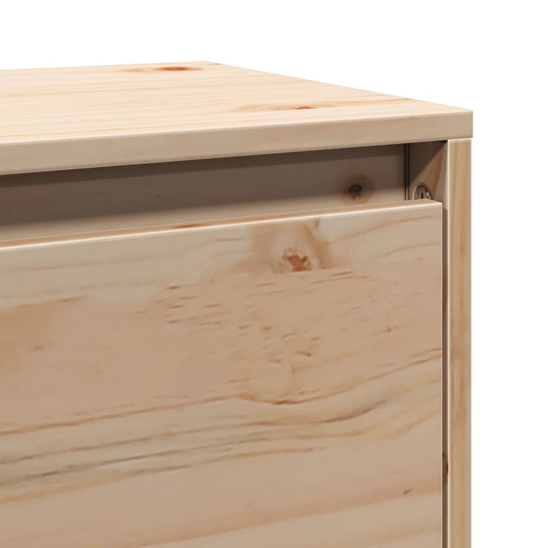 vidaXL Wall Cabinets 2 pcs 45x30x35 cm Solid Wood Pine