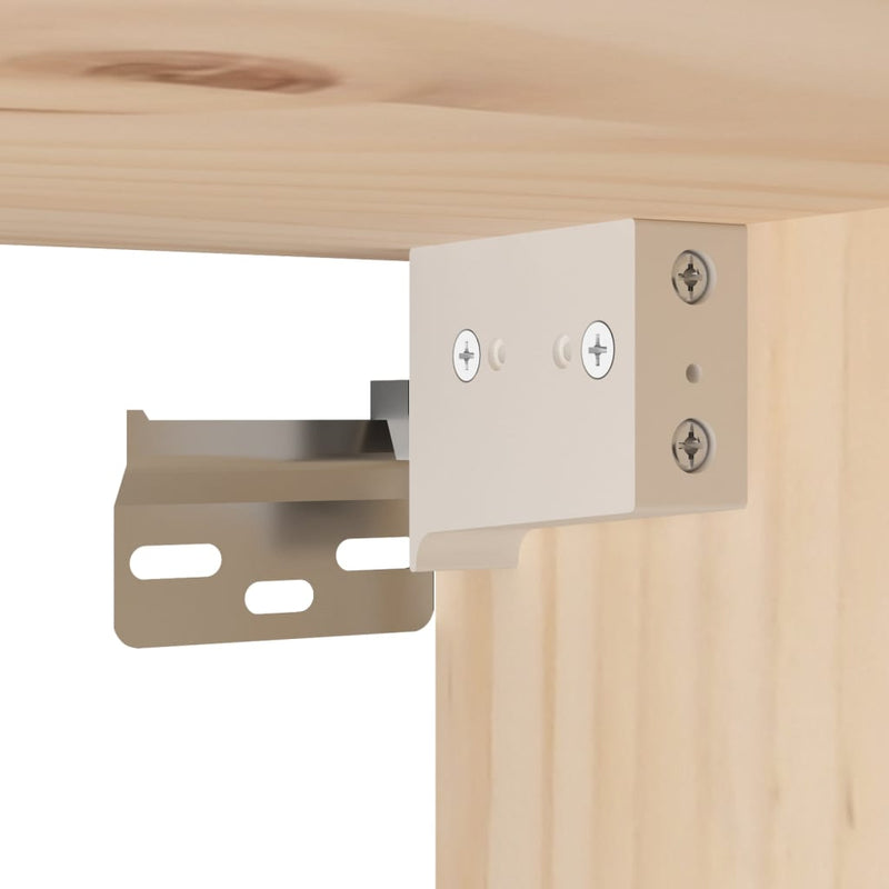vidaXL Wall Cabinets 2 pcs 45x30x35 cm Solid Wood Pine