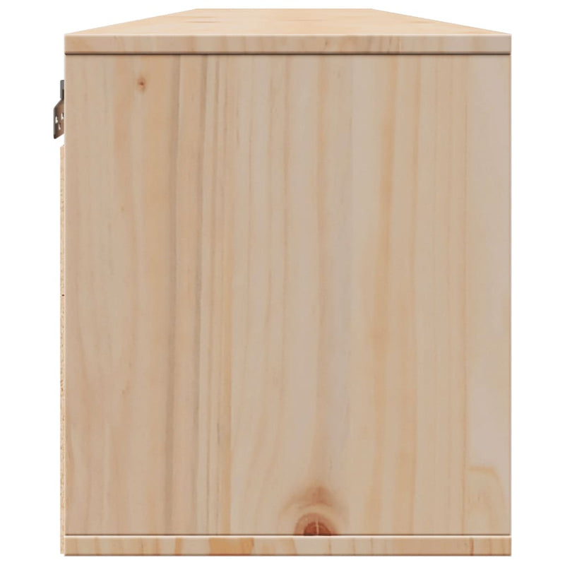 vidaXL Wall Cabinets 2pcs 100x30x35 cm Solid Wood Pine