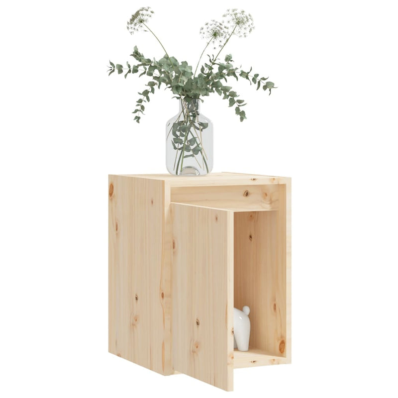 vidaXL Wall Cabinets 2pcs 30x30x40 cm Solid Wood Pine