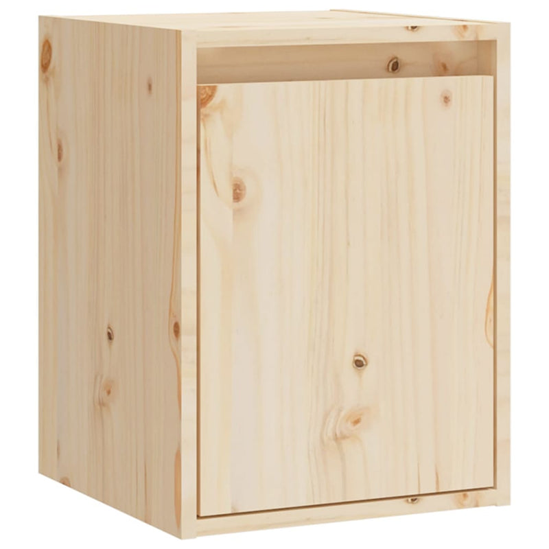 vidaXL Wall Cabinets 2pcs 30x30x40 cm Solid Wood Pine