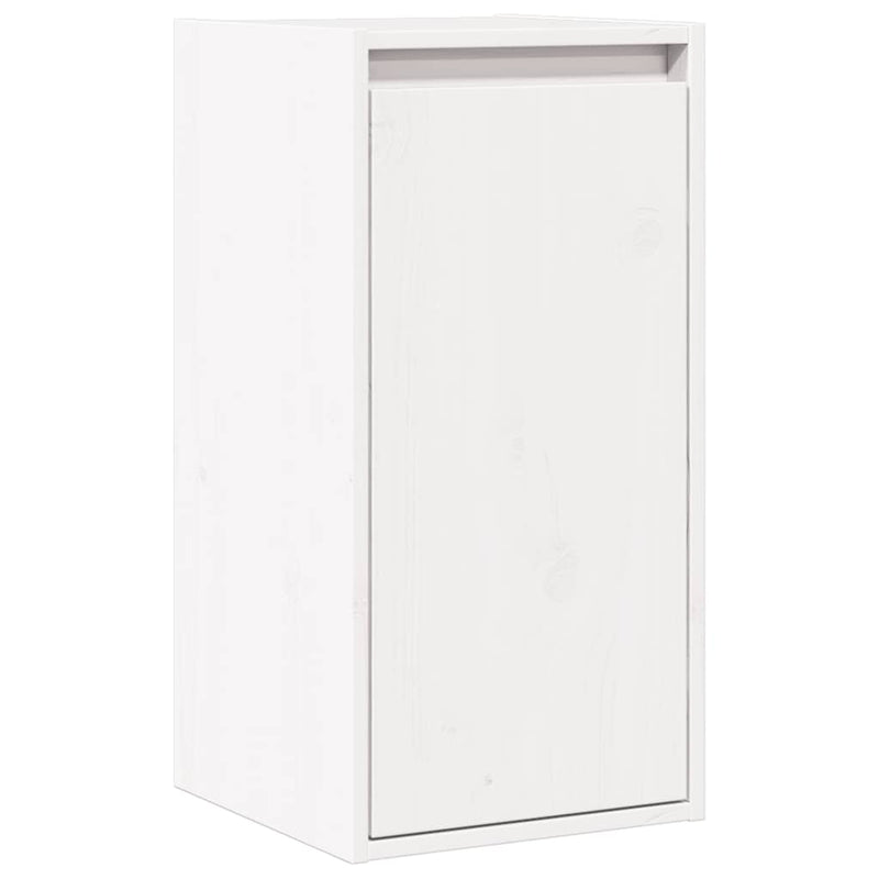 vidaXL Wall Cabinet White 30x30x100 cm Solid Wood Pine