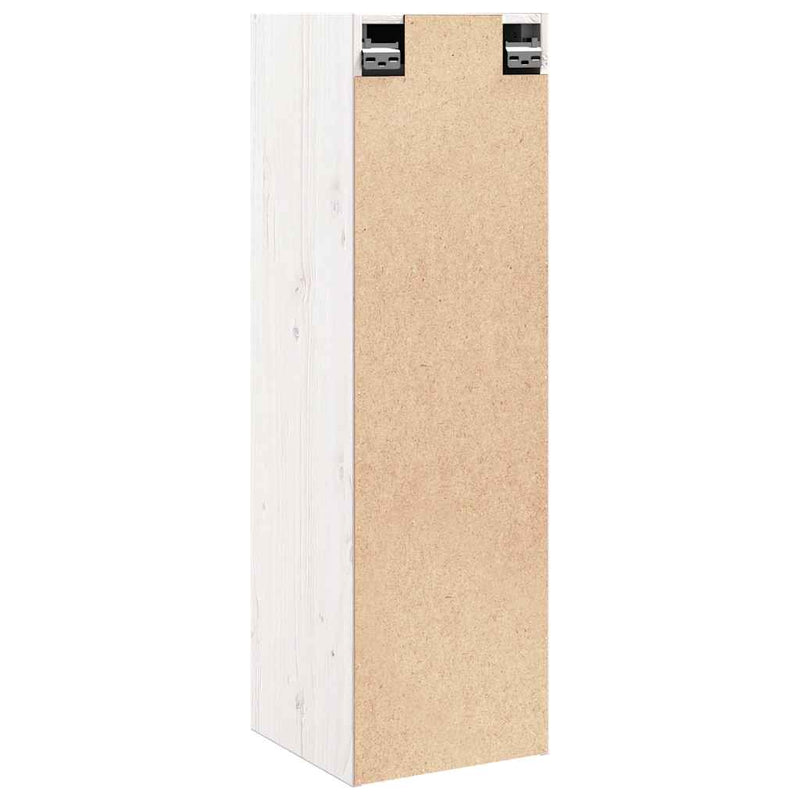 vidaXL Wall Cabinet White 30x30x100 cm Solid Wood Pine