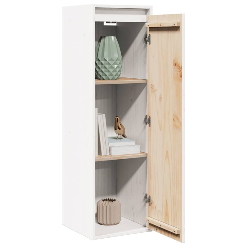 vidaXL Wall Cabinets 2 pcs White 30x30x100 cm Solid Wood Pine