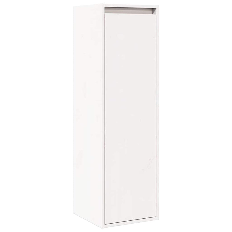 vidaXL Wall Cabinets 2 pcs White 30x30x100 cm Solid Wood Pine