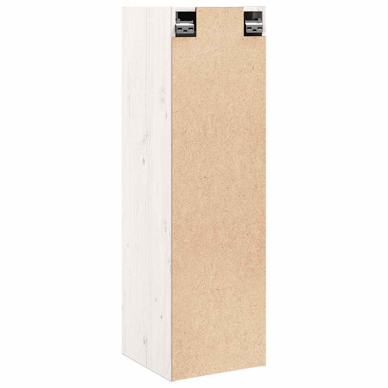 vidaXL Wall Cabinets 2 pcs White 30x30x100 cm Solid Wood Pine