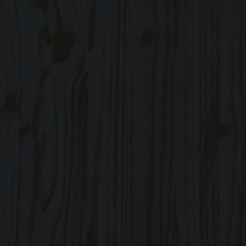 vidaXL Wall Cabinets 2 pcs Black 30x30x100 cm Solid Wood Pine