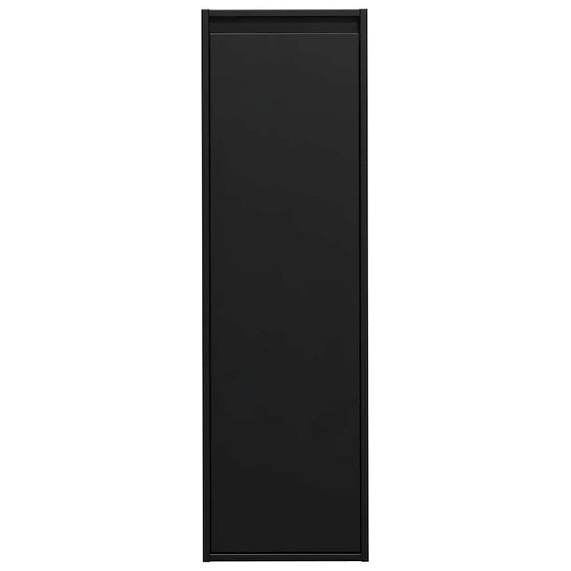 vidaXL Wall Cabinets 2 pcs Black 30x30x100 cm Solid Wood Pine
