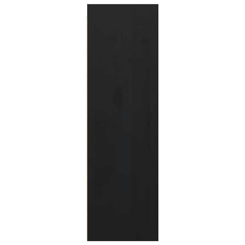 vidaXL Wall Cabinets 2 pcs Black 30x30x100 cm Solid Wood Pine