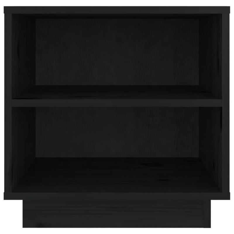 vidaXL Bedside Cabinets 2 pcs Black 40x34x40 cm Solid Wood Pine