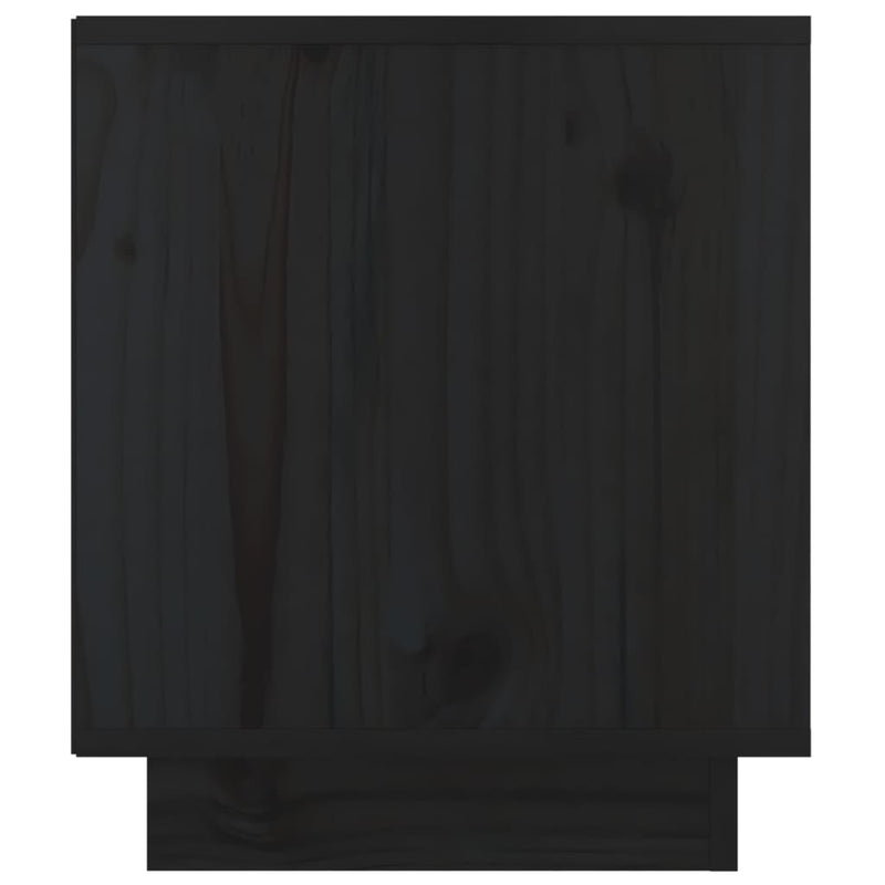 vidaXL Bedside Cabinets 2 pcs Black 40x34x40 cm Solid Wood Pine
