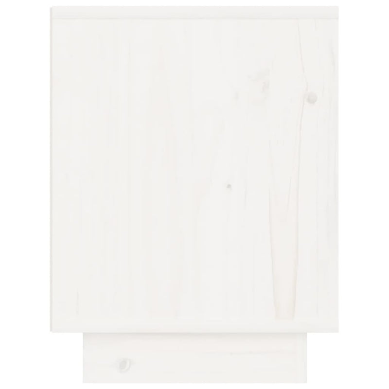 vidaXL Bedside Cabinets 2 pcs White 40x30x40 cm Solid Wood Pine