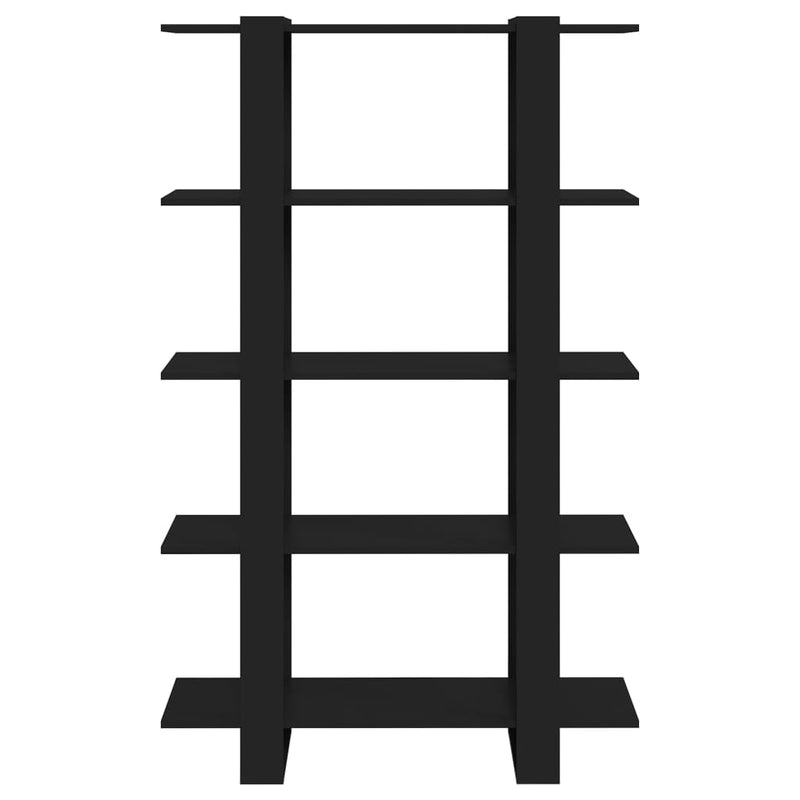 vidaXL Book Cabinet/Room Divider Black 100x30x160 cm