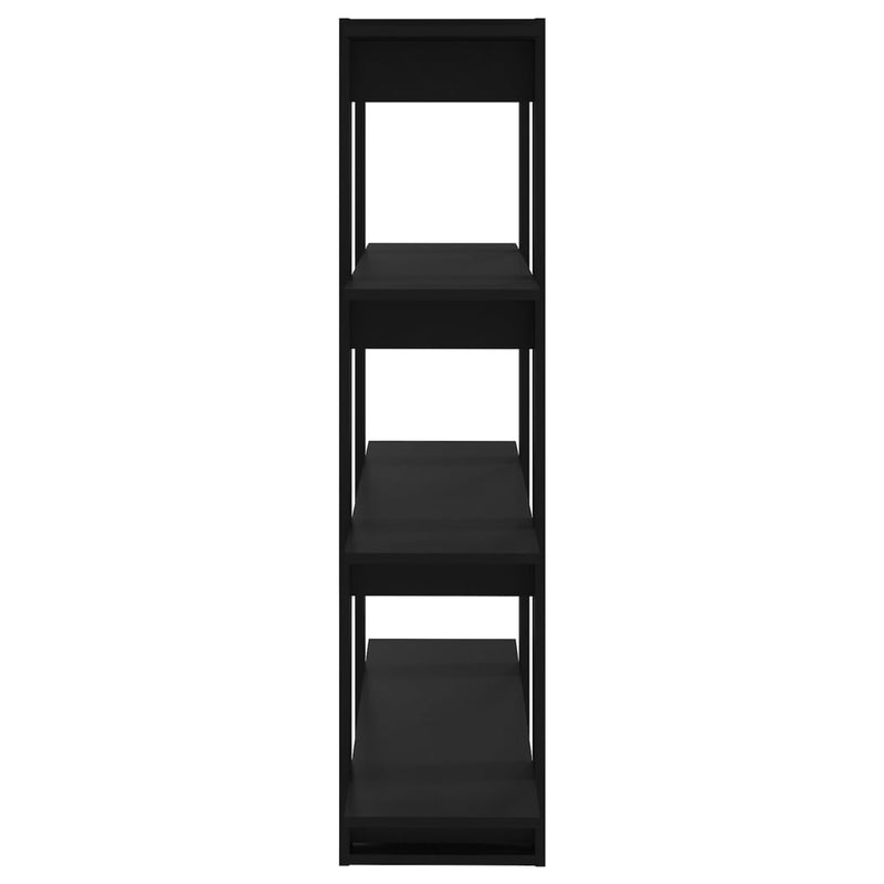 vidaXL Book Cabinet/Room Divider Black 100x30x123.5 cm