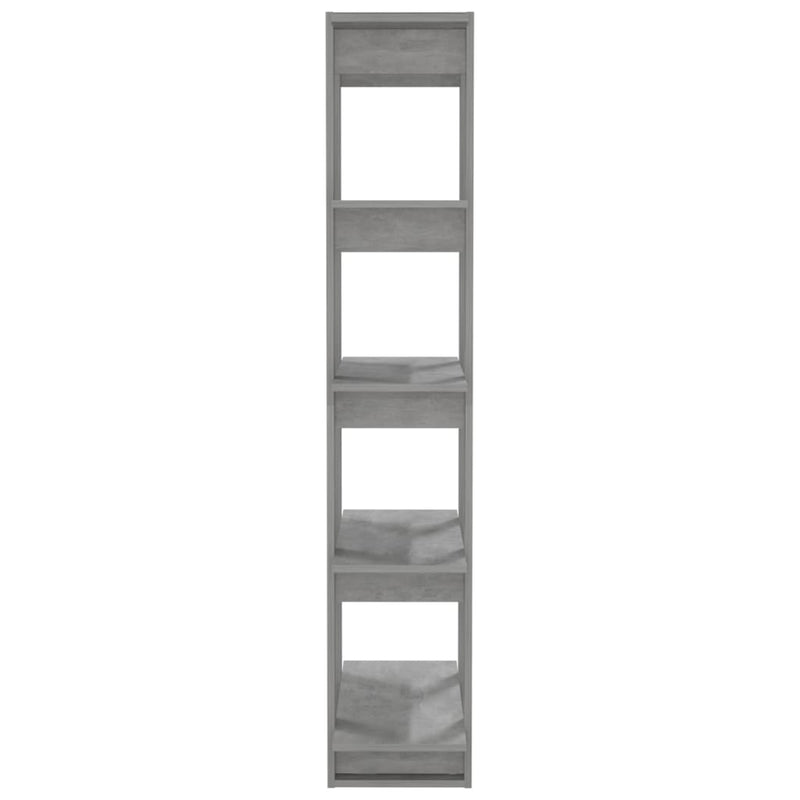 vidaXL Book Cabinet/Room Divider Concrete Grey 80x30x160 cm Engineered Wood