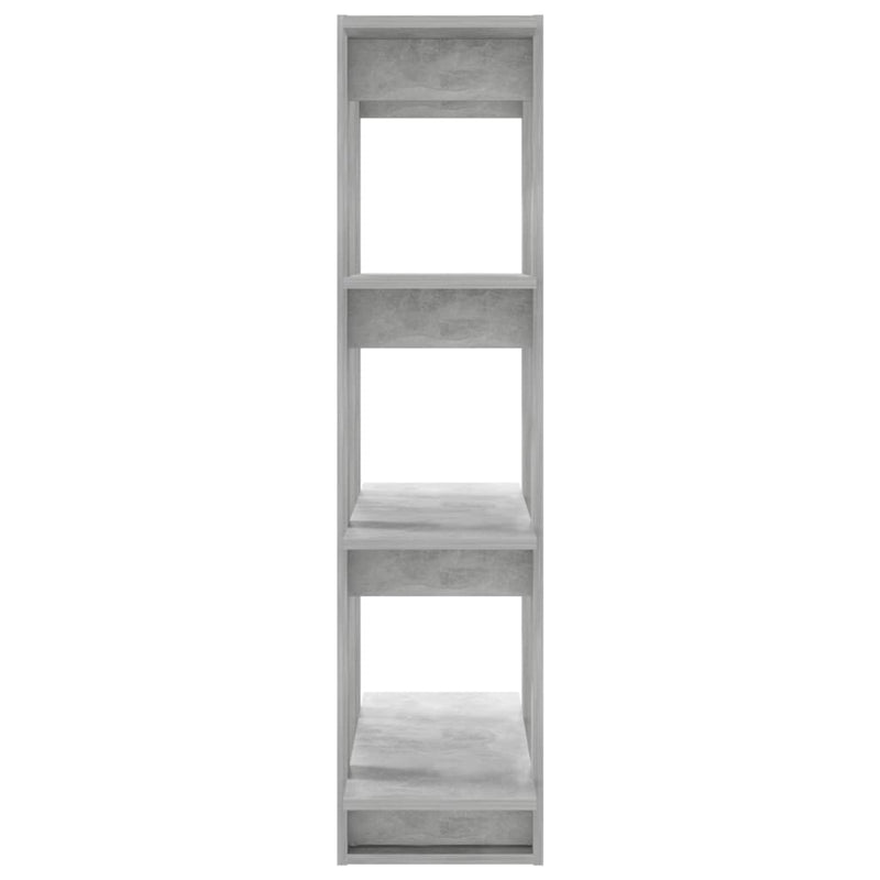 vidaXL Book Cabinet/Room Divider Concrete Grey 80x30x123.5 cm