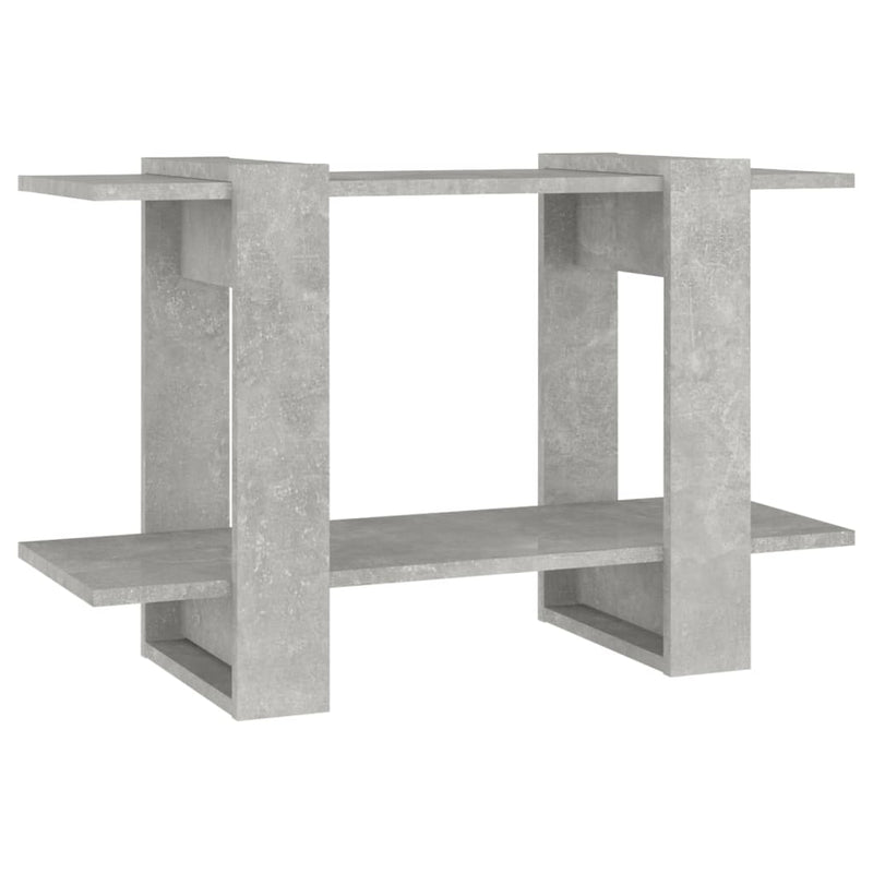 vidaXL Book Cabinet/Room Divider Concrete Grey 80x30x51 cm