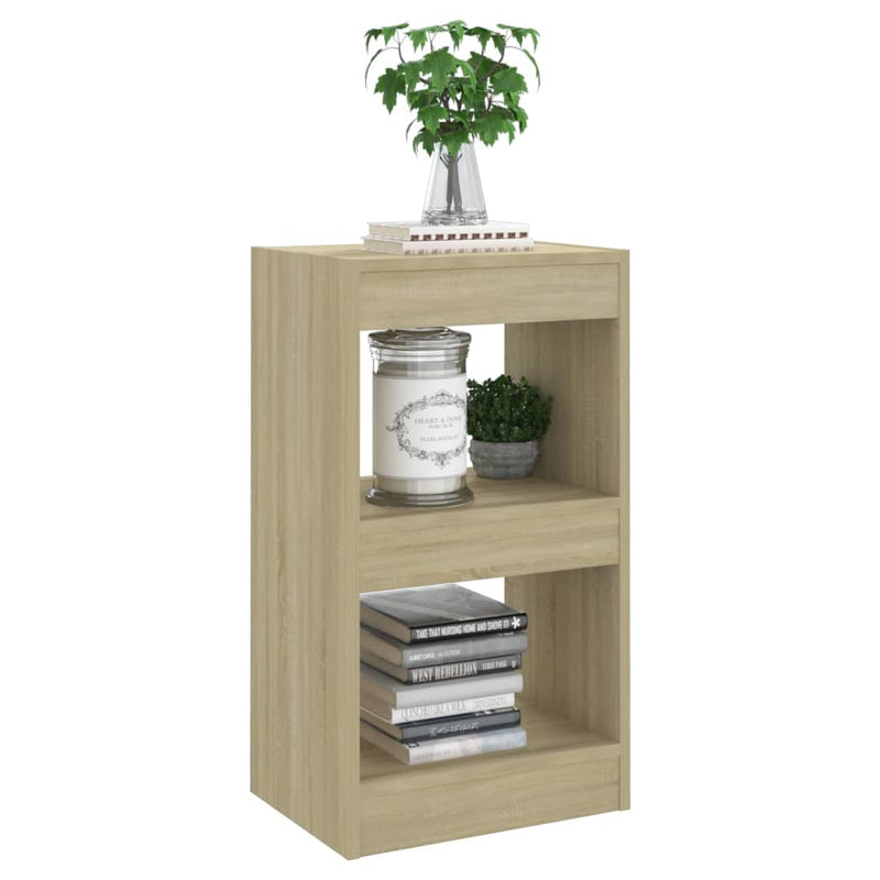 vidaXL Book Cabinet/Room Divider Sonoma Oak 40x30x72 cm