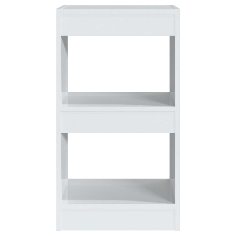 vidaXL Book Cabinet/Room Divider High Gloss White 40x30x72 cm