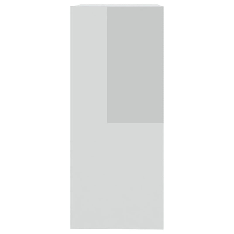 vidaXL Book Cabinet/Room Divider High Gloss White 40x30x72 cm