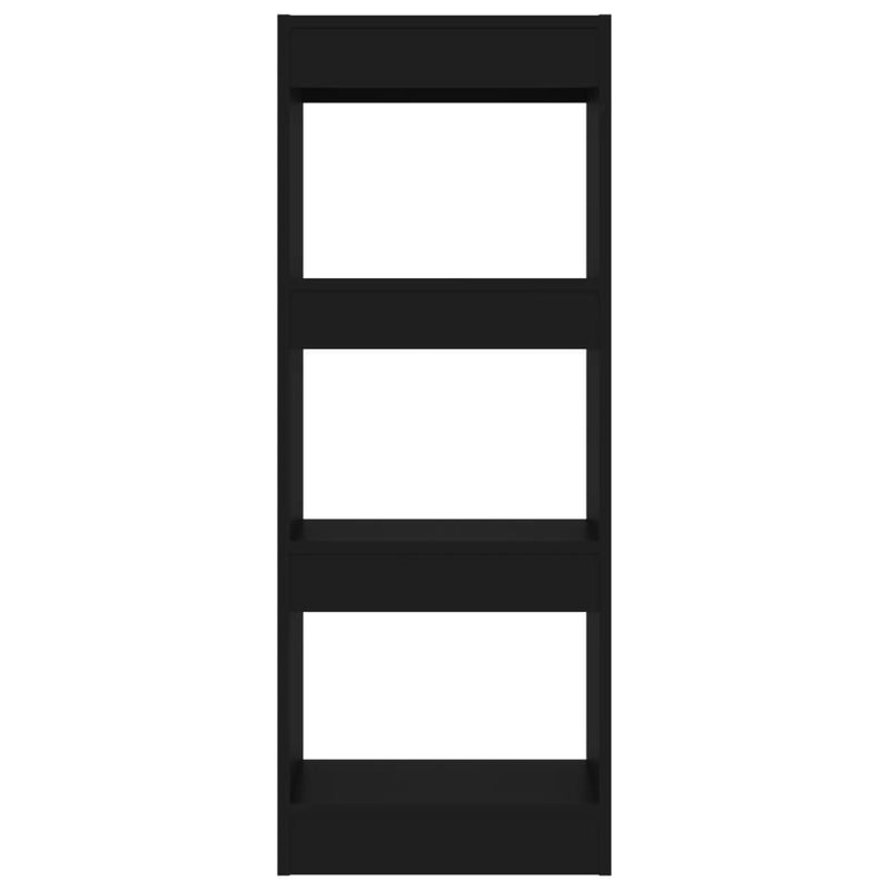 vidaXL Book Cabinet/Room Divider Black 40x30x103 cm Engineered Wood