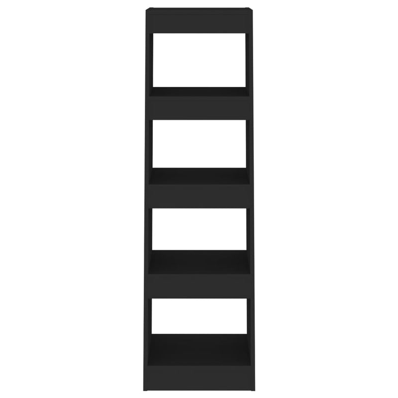 vidaXL Book Cabinet/Room Divider Black 40x30x135 cm
