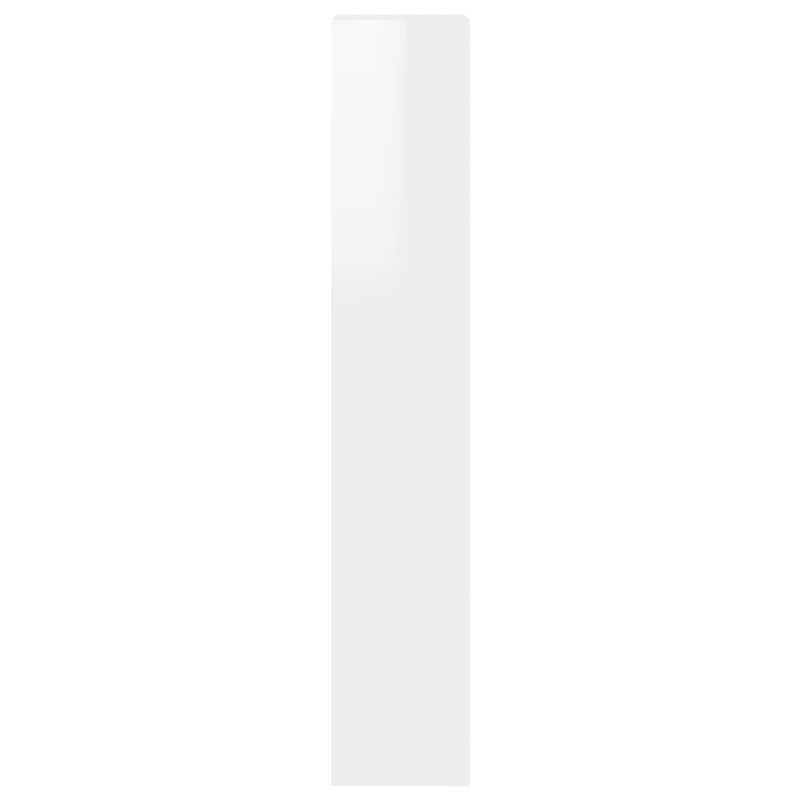 vidaXL Book Cabinet/Room Divider High Gloss White 40x30x166 cm
