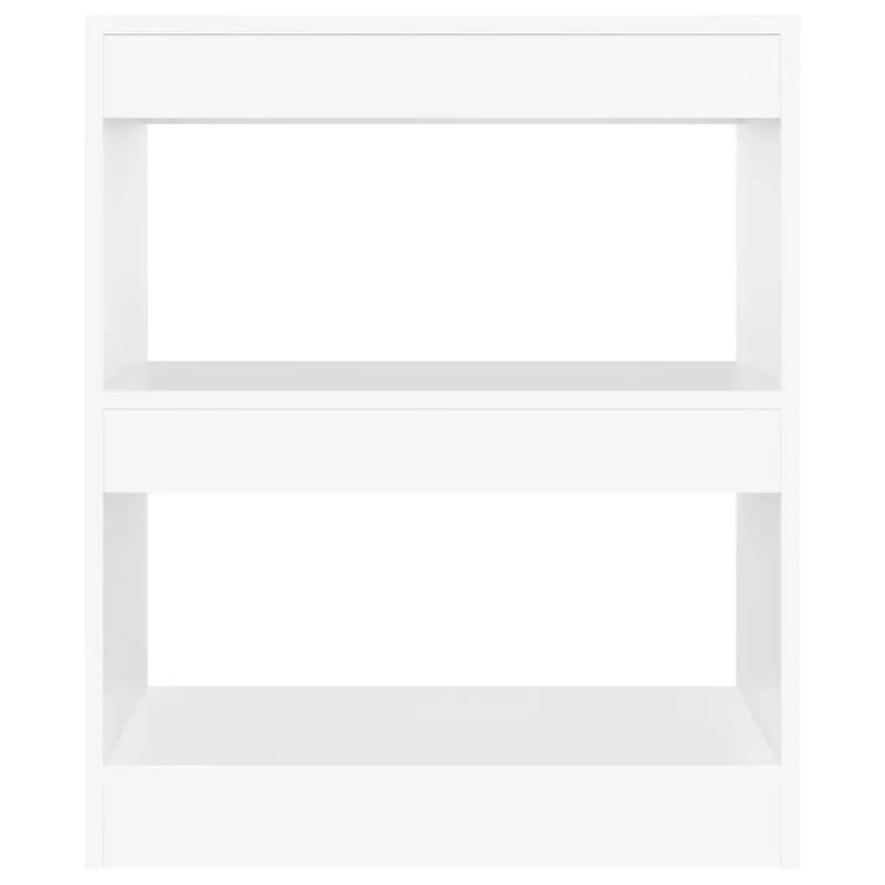Book Cabinet/Room Divider White 60x30x72 cm