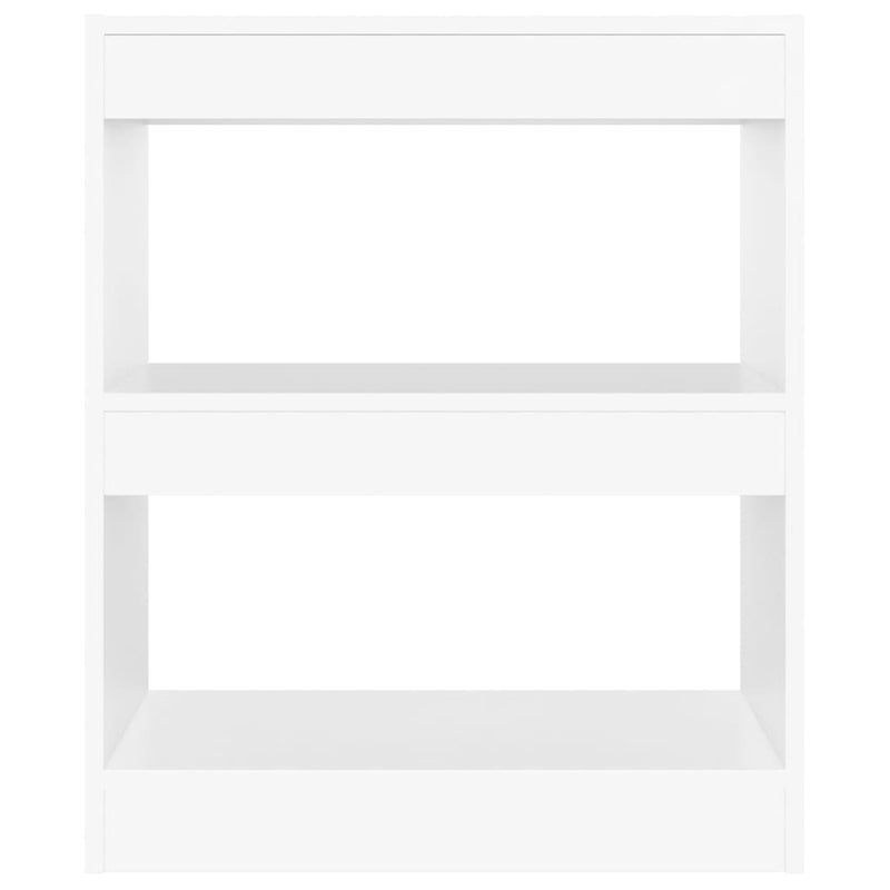 vidaXL Book Cabinet/Room Divider White 60x30x72 cm