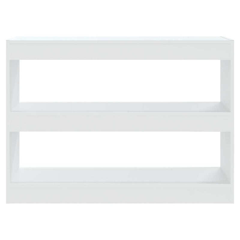 vidaXL Book Cabinet/Room Divider White 100x30x72 cm