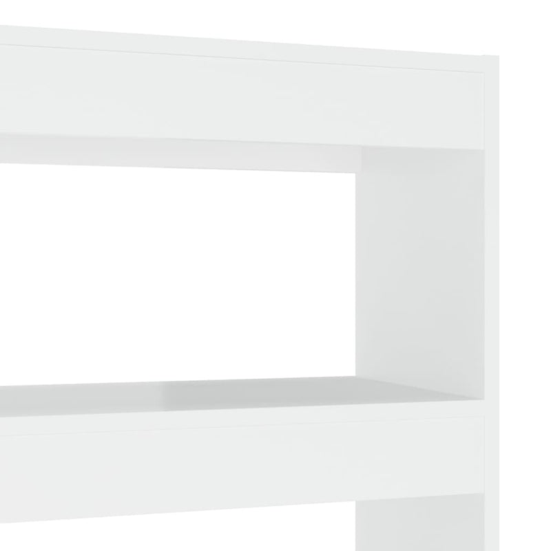 vidaXL Book Cabinet/Room Divider High Gloss White 100x30x135 cm