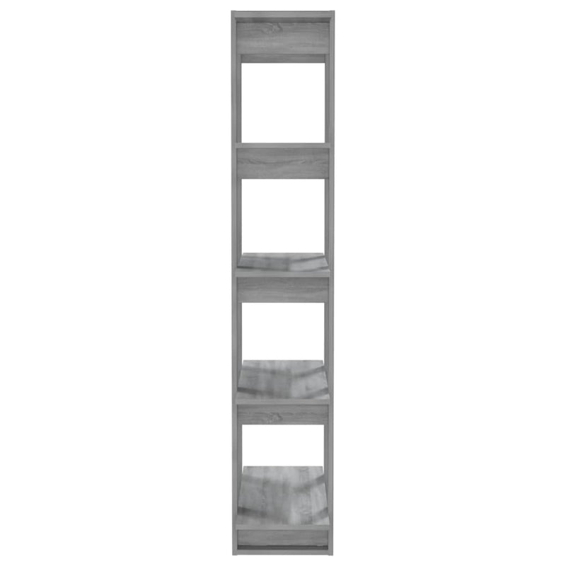 vidaXL Book Cabinet/Room Divider Grey Sonoma 80x30x160 cm Engineered Wood