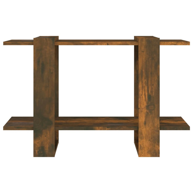 vidaXL Book Cabinet/Room Divider Smoked Oak 80x30x51 cm