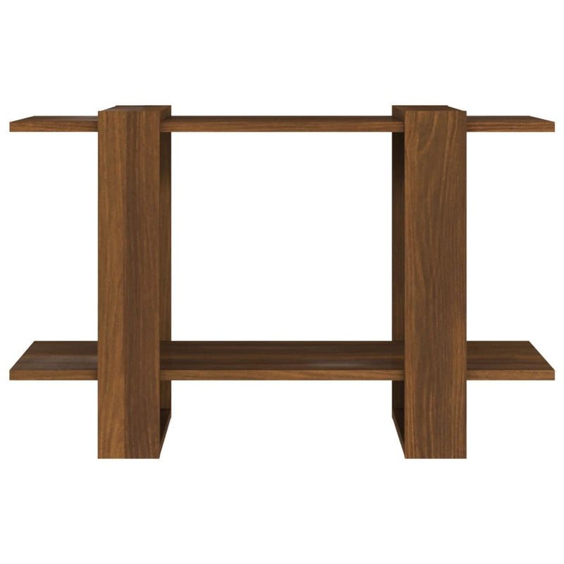 vidaXL Book Cabinet/Room Divider Brown Oak 80x30x51 cm