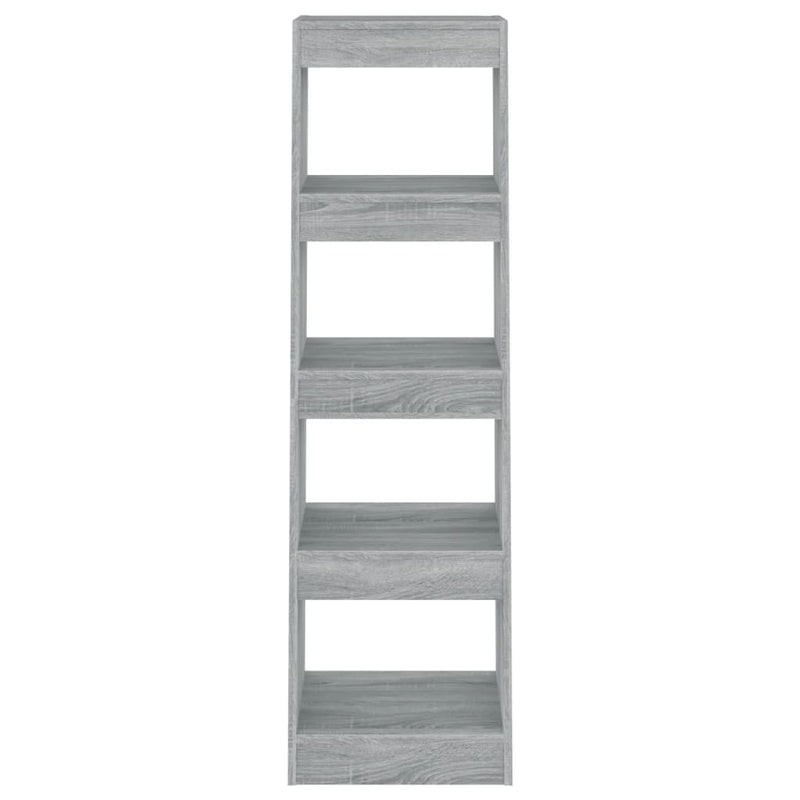 vidaXL Book Cabinet/Room Divider Grey Sonoma 40x30x135 cm