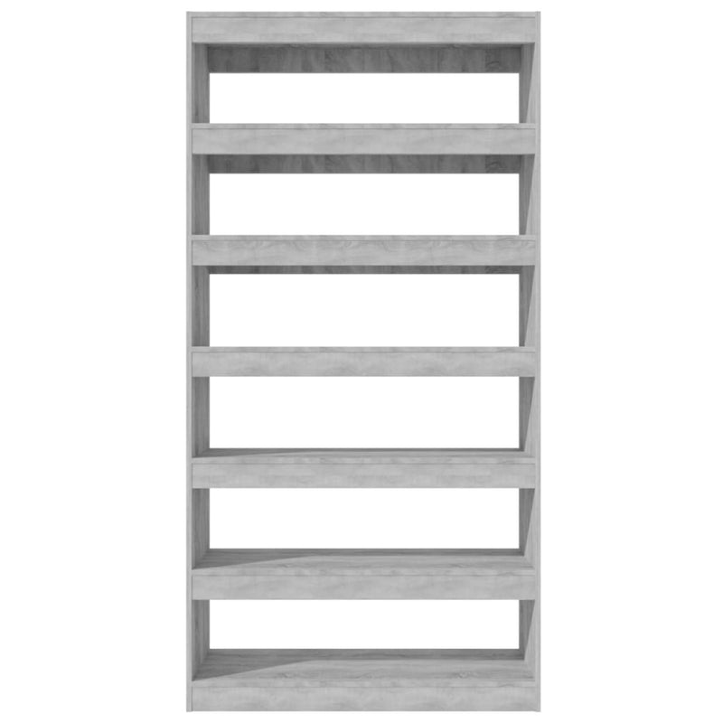 vidaXL Book Cabinet/Room Divider Grey Sonoma 100x30x198 cm Engineered wood