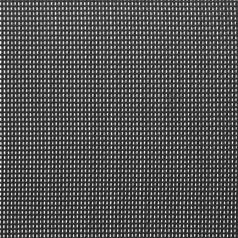 Stackable Garden Chairs 2 pcs Black Textilene Fabric