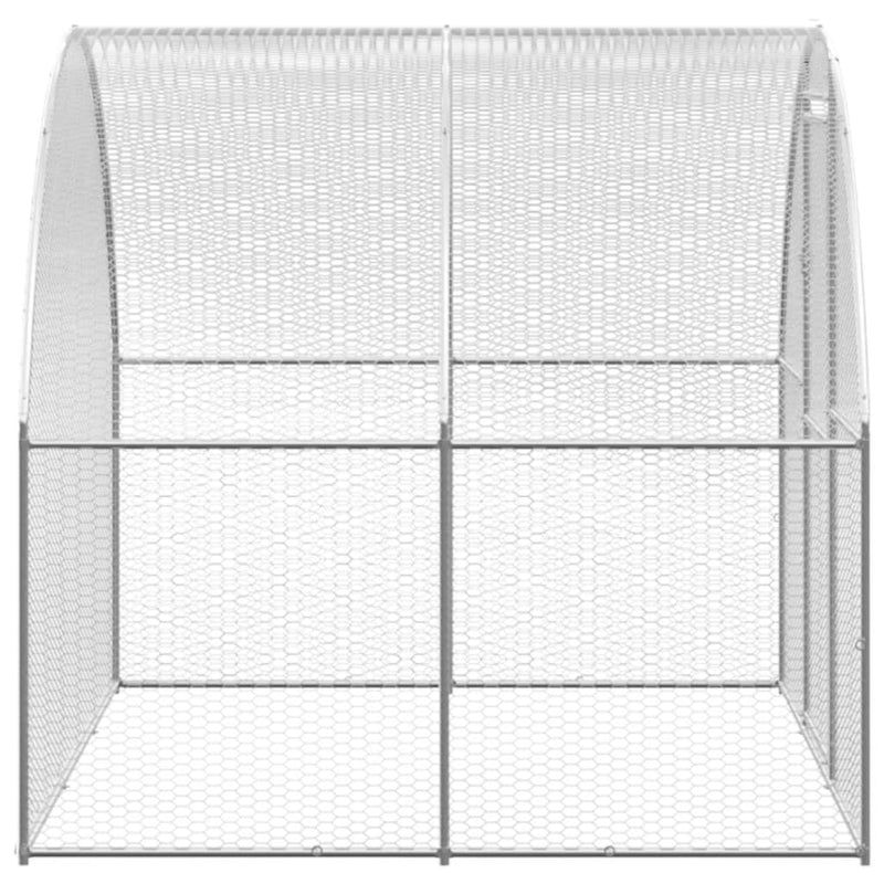 Outdoor Chicken Coop 3x8x2 m Galvanised Steel