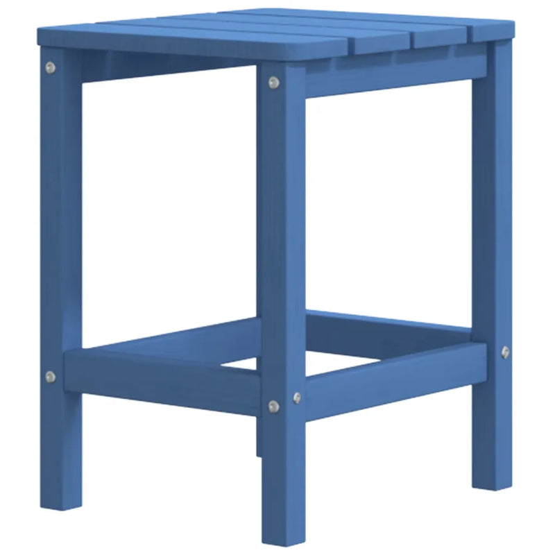 Garden Adirondack Chair with Footstool & Table HDPE Aqua Blue