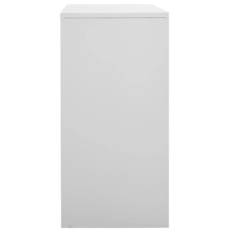 Locker Cabinets 2 pcs Light Grey 90x45x92.5 cm Steel