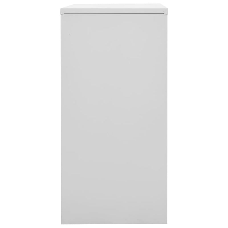 vidaXL Locker Cabinets 2 pcs Light Grey and Blue 90x45x92.5 cm Steel