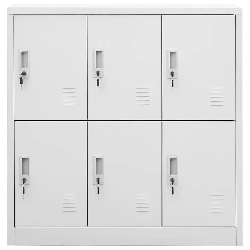 Locker Cabinets 5 pcs Light Grey 90x45x92,5 cm Steel