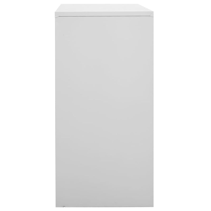 vidaXL Locker Cabinets 5 pcs Light Grey 90x45x92.5 cm Steel